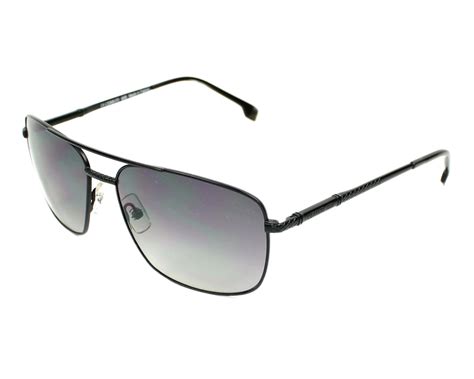 cerruti 1881 black patent rectangle sunglasses